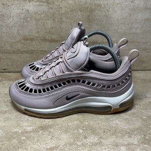 Nike Women's Sneakers in Taupe and White